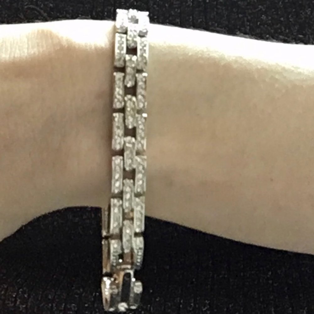 Platiinum Plated CZ Bracelet